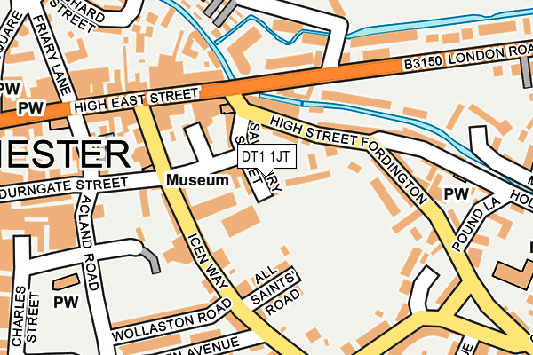 DT1 1JT map - OS OpenMap – Local (Ordnance Survey)