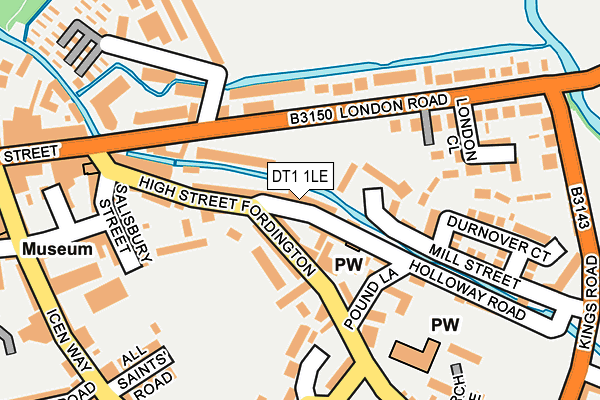 DT1 1LE map - OS OpenMap – Local (Ordnance Survey)