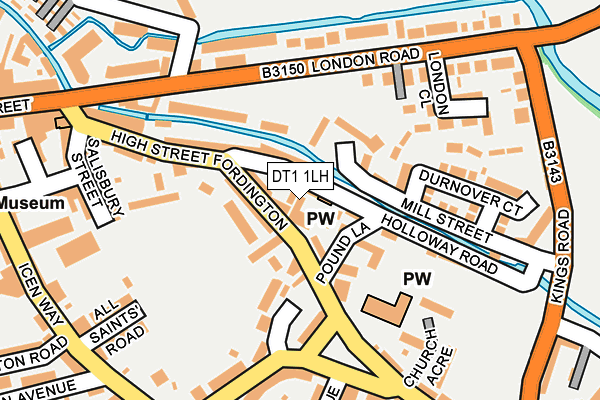 DT1 1LH map - OS OpenMap – Local (Ordnance Survey)