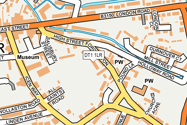 DT1 1LR map - OS OpenMap – Local (Ordnance Survey)