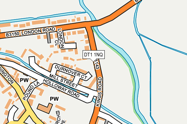 DT1 1NQ map - OS OpenMap – Local (Ordnance Survey)