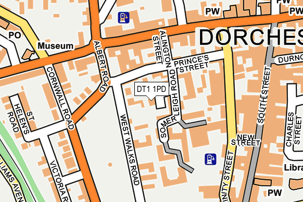 DT1 1PD map - OS OpenMap – Local (Ordnance Survey)