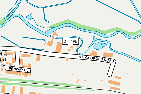 DT1 1PE map - OS OpenMap – Local (Ordnance Survey)