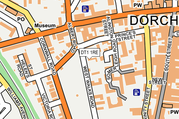 DT1 1RE map - OS OpenMap – Local (Ordnance Survey)