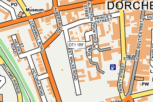 DT1 1RF map - OS OpenMap – Local (Ordnance Survey)