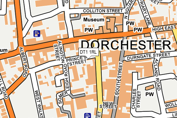 DT1 1RL map - OS OpenMap – Local (Ordnance Survey)