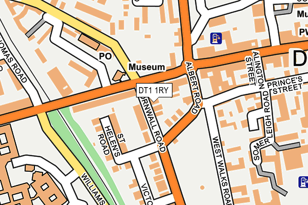 DT1 1RY map - OS OpenMap – Local (Ordnance Survey)