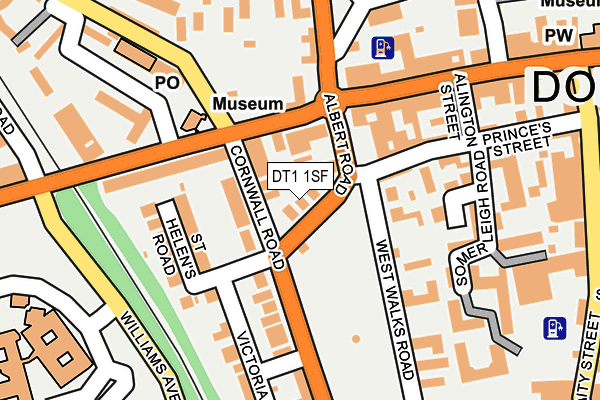 DT1 1SF map - OS OpenMap – Local (Ordnance Survey)