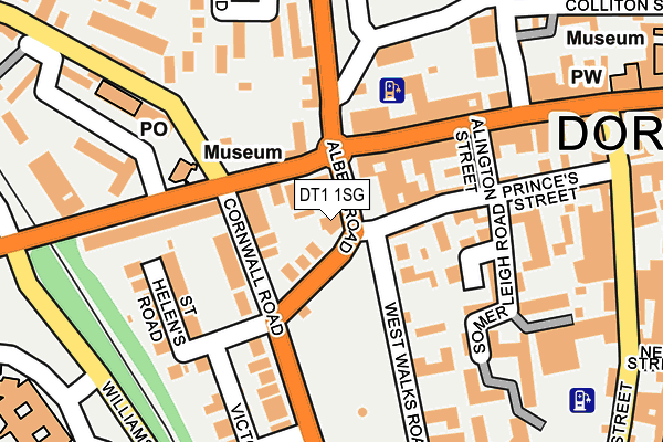 DT1 1SG map - OS OpenMap – Local (Ordnance Survey)