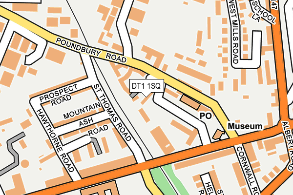 DT1 1SQ map - OS OpenMap – Local (Ordnance Survey)