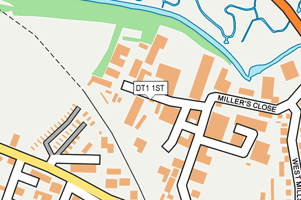 DT1 1ST map - OS OpenMap – Local (Ordnance Survey)
