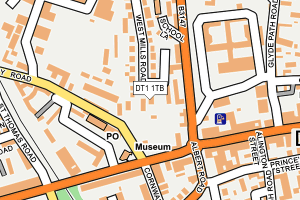 DT1 1TB map - OS OpenMap – Local (Ordnance Survey)