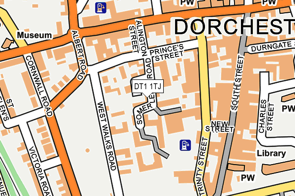 DT1 1TJ map - OS OpenMap – Local (Ordnance Survey)