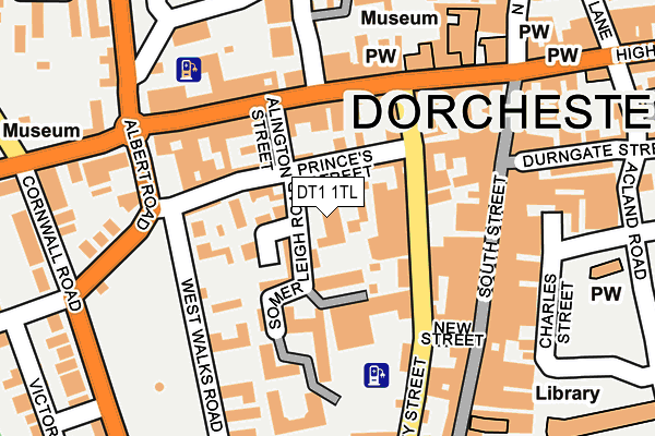 DT1 1TL map - OS OpenMap – Local (Ordnance Survey)