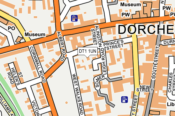 DT1 1UN map - OS OpenMap – Local (Ordnance Survey)