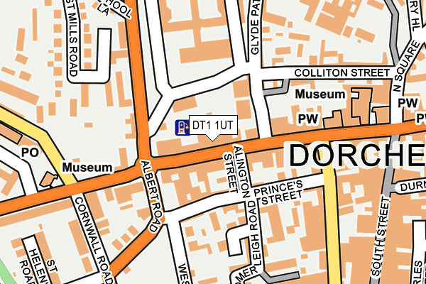DT1 1UT map - OS OpenMap – Local (Ordnance Survey)