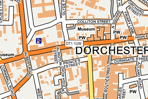 Map of DOWN TO EARTH (DORCHESTER) LTD at local scale