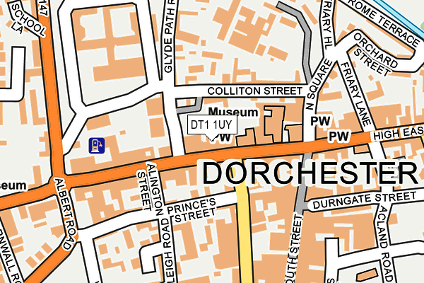 DT1 1UY map - OS OpenMap – Local (Ordnance Survey)