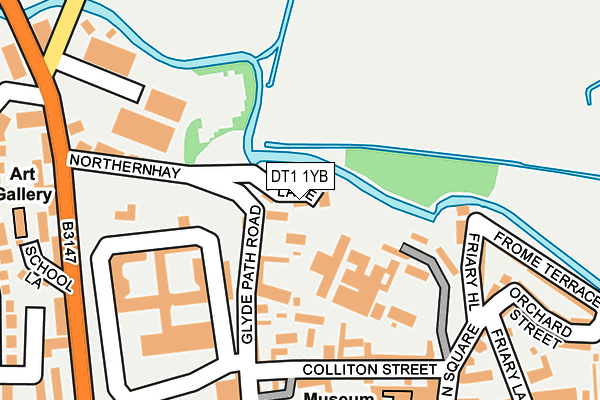 DT1 1YB map - OS OpenMap – Local (Ordnance Survey)