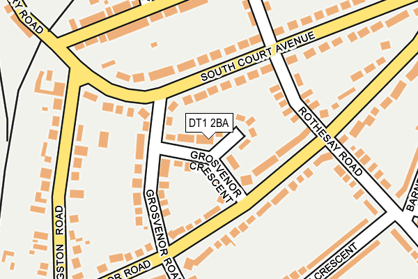 DT1 2BA map - OS OpenMap – Local (Ordnance Survey)