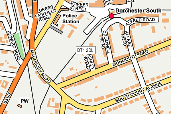 DT1 2DL map - OS OpenMap – Local (Ordnance Survey)