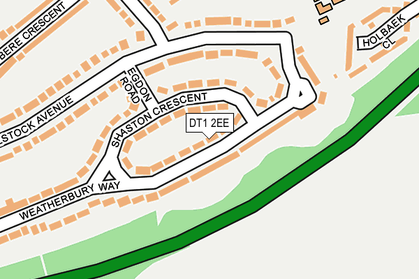 DT1 2EE map - OS OpenMap – Local (Ordnance Survey)