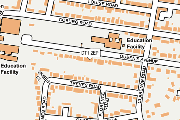 DT1 2EP map - OS OpenMap – Local (Ordnance Survey)