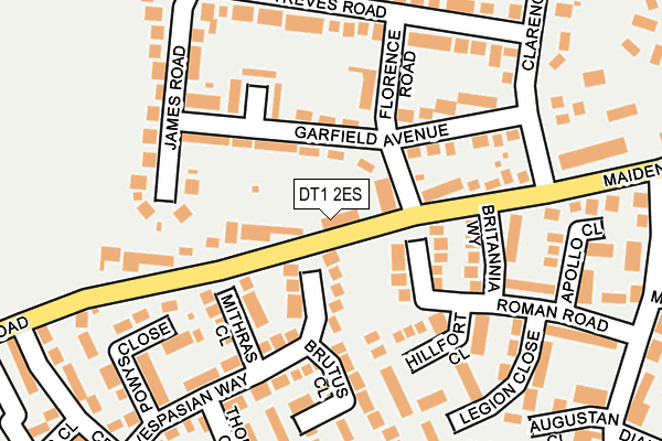 DT1 2ES map - OS OpenMap – Local (Ordnance Survey)