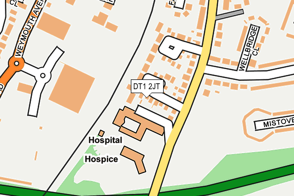 DT1 2JT map - OS OpenMap – Local (Ordnance Survey)