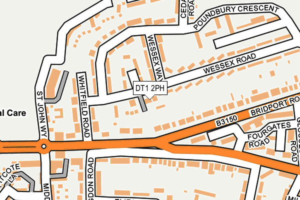 DT1 2PH map - OS OpenMap – Local (Ordnance Survey)
