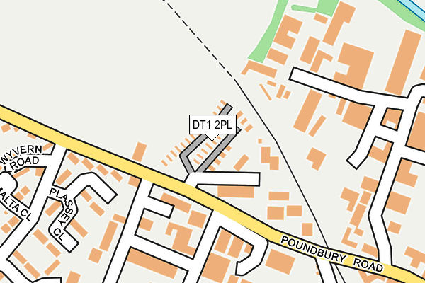 DT1 2PL map - OS OpenMap – Local (Ordnance Survey)