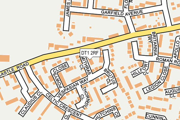 DT1 2RF map - OS OpenMap – Local (Ordnance Survey)