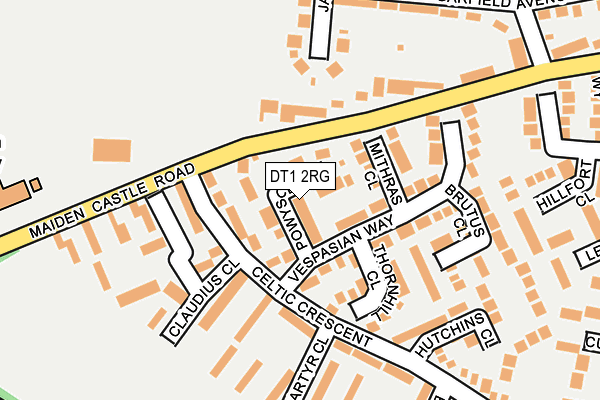 DT1 2RG map - OS OpenMap – Local (Ordnance Survey)