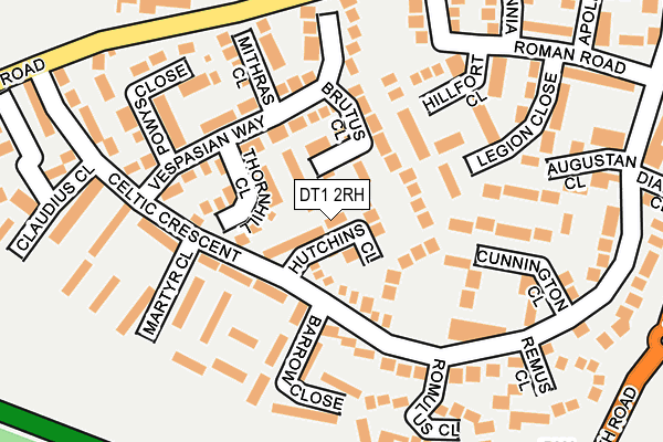 DT1 2RH map - OS OpenMap – Local (Ordnance Survey)