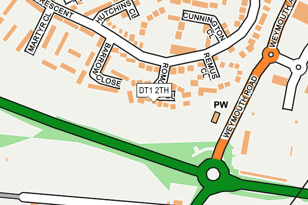 DT1 2TH map - OS OpenMap – Local (Ordnance Survey)