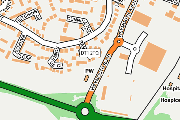 DT1 2TQ map - OS OpenMap – Local (Ordnance Survey)