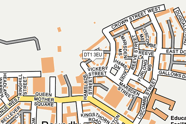 DT1 3EU map - OS OpenMap – Local (Ordnance Survey)