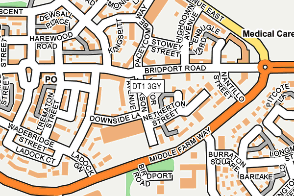 Map of DORSET MARKETING LTD at local scale