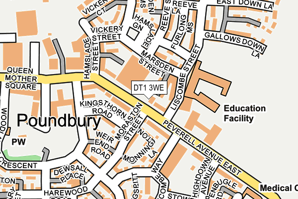 Map of PARTBRIDGE LTD at local scale
