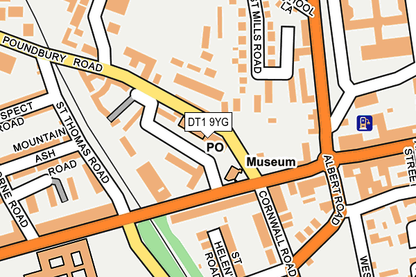 DT1 9YG map - OS OpenMap – Local (Ordnance Survey)