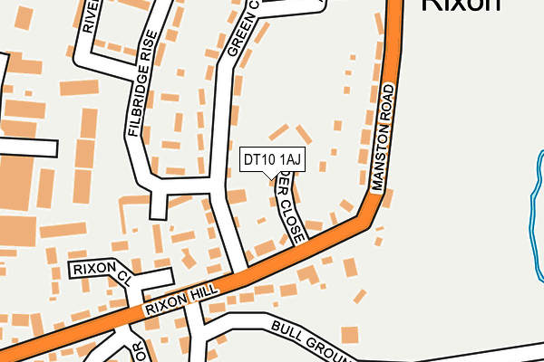 DT10 1AJ map - OS OpenMap – Local (Ordnance Survey)