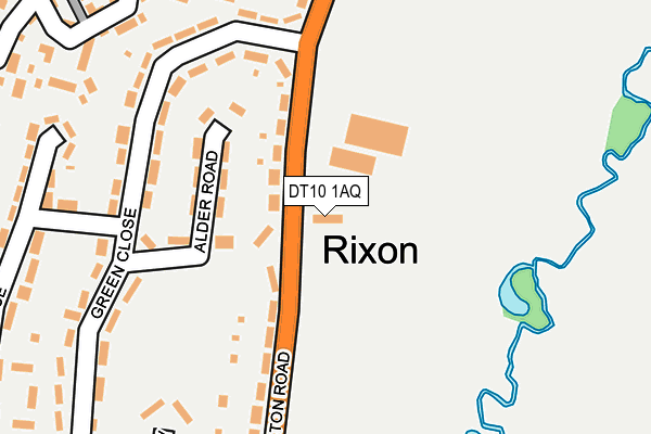 DT10 1AQ map - OS OpenMap – Local (Ordnance Survey)