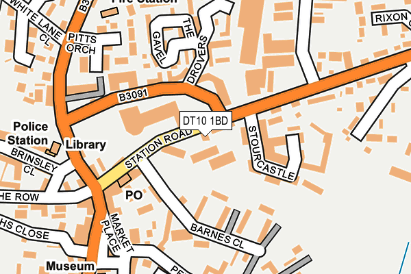 Map of DORSET TEXTILES LIMITED at local scale