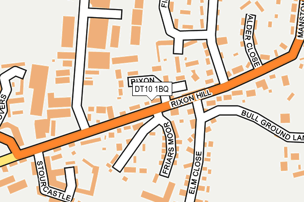 DT10 1BQ map - OS OpenMap – Local (Ordnance Survey)