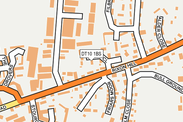 DT10 1BS map - OS OpenMap – Local (Ordnance Survey)