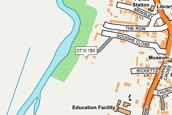 DT10 1BX map - OS OpenMap – Local (Ordnance Survey)