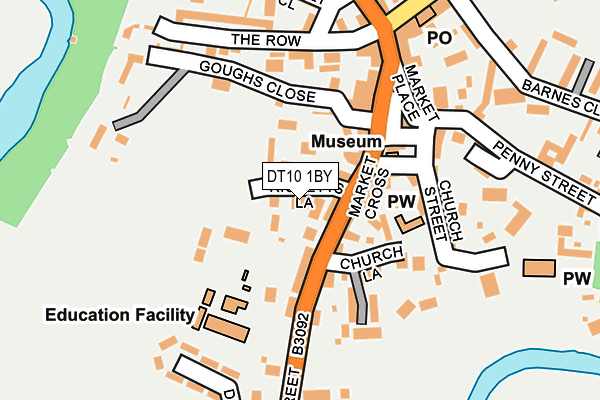 DT10 1BY map - OS OpenMap – Local (Ordnance Survey)