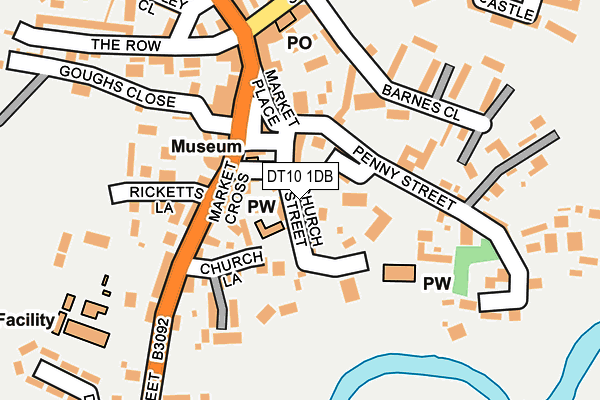 DT10 1DB map - OS OpenMap – Local (Ordnance Survey)