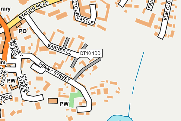 DT10 1DD map - OS OpenMap – Local (Ordnance Survey)