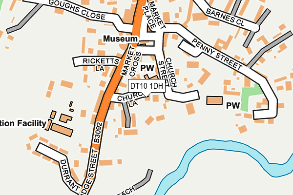 DT10 1DH map - OS OpenMap – Local (Ordnance Survey)